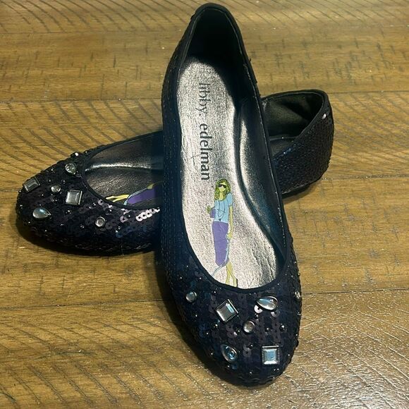 Libby Edelman sequin and rhinestone flats size 6 - Picture 1 of 11